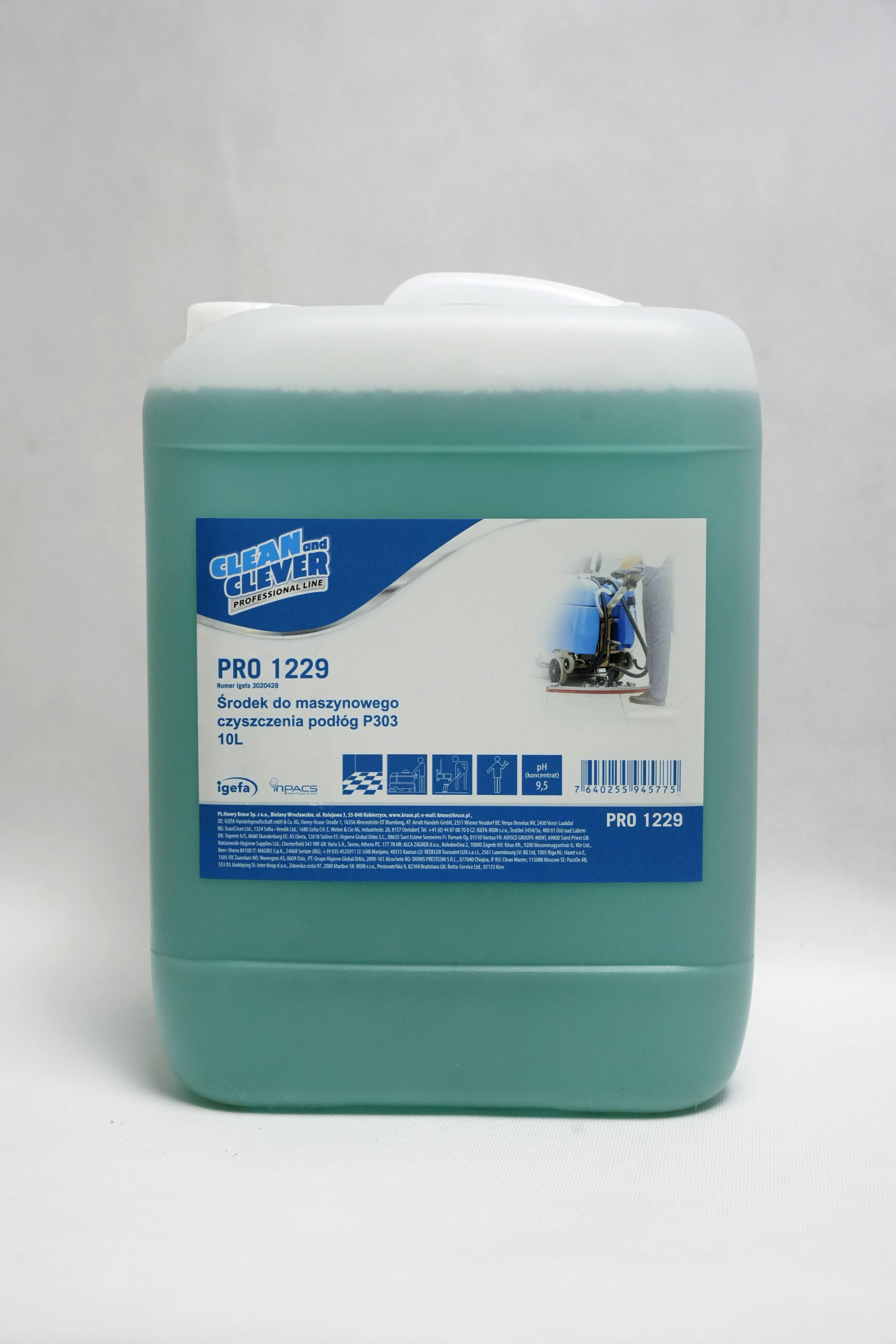 _DSC8771 kopia Clean and Clever PRO1229 - Środek do maszynowego czyszczenia podłóg - 10l - obrazek 1