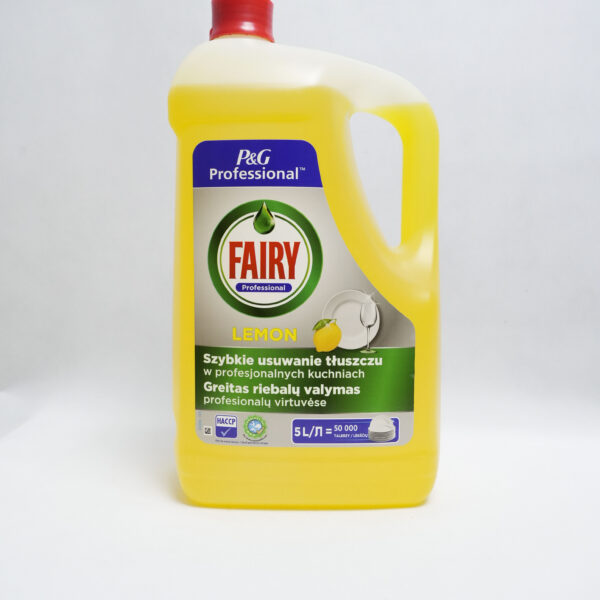 Fairy Lemon Professional, płyn do mycia naczyń – 5l
