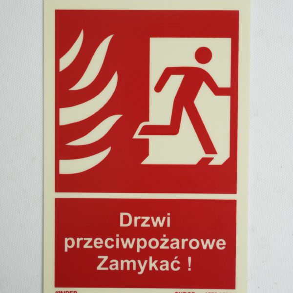 Drzwi przeciwpożarowe, zamykać!