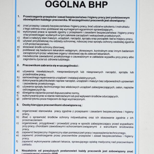 Instrukcja ogólna BHP