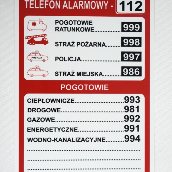 Telefony alarmowe