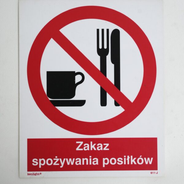 Zakaz spożywania posiłków